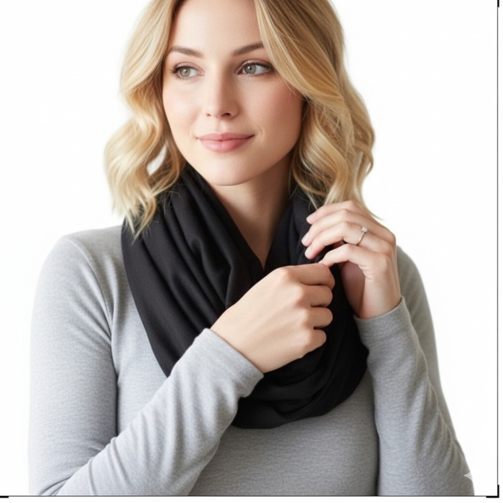 Beyond Yoga infinityβ wrap scarf black NWT SKUW200